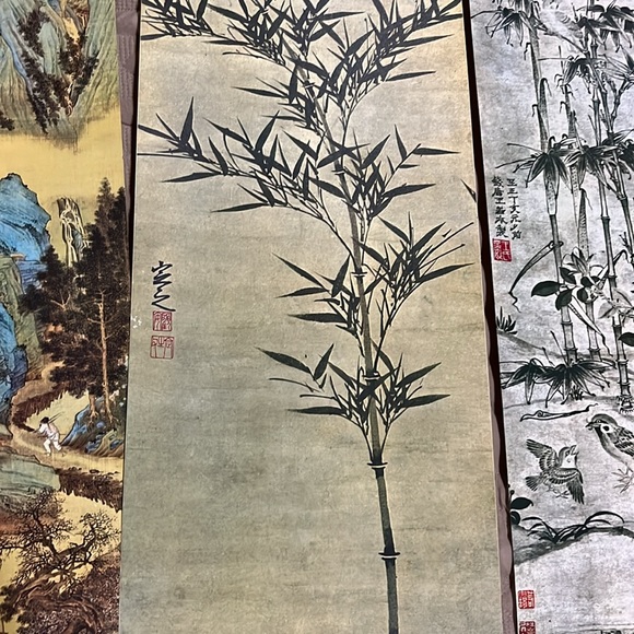 These are reproductions-famous Chinese paintings from antiquity Beautiful qty 4 - Picture 6 of 13